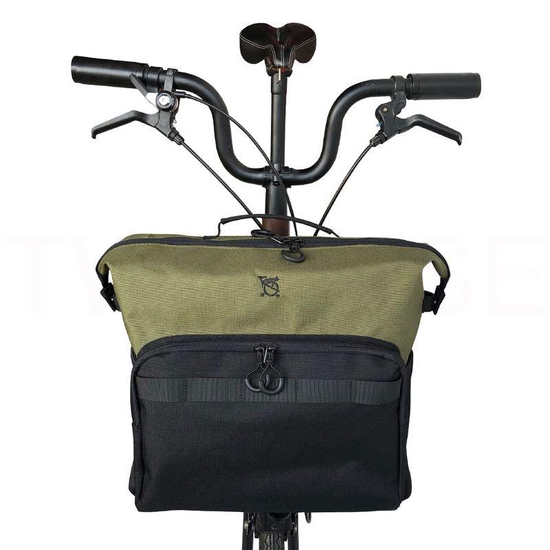TWTOPSE ブロンプトン折りたたみ自転車用ポータブルバックパックバイクバッグFor Bromptonブロンプトン バッグ、レインカバー付