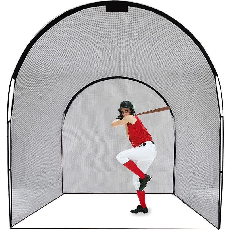 Kapler バッティングケージ 4mx3mx3m 野球バッティングケージ ケージ 防球フェンス 19mm高強度フレームとラスファイバーポー バッティングケージ 4mx3mx3m 野球バッティングケージ ケージ 防球フェンス 19mm高強度フレームとラスファイバーポー