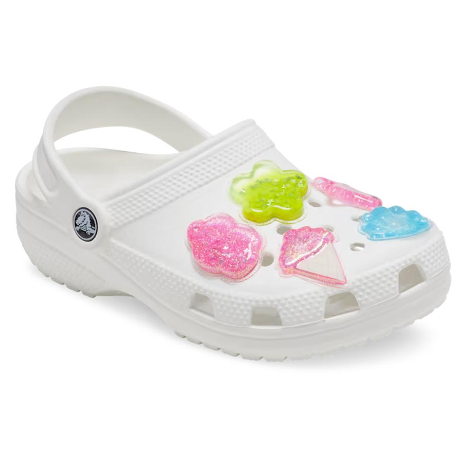 CROCS JIBBITZ クロックス ジビッツ チャーム アクセサリー SQUISH GLITTER ICONS 5 PACK スクィシュ