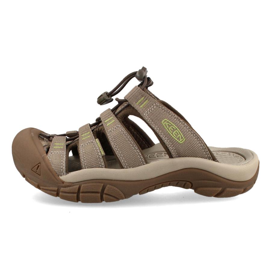 KEEN WOMEN NEWPORT SLIDE キーン ニューポート スライド レディース TIMBERWOLF/TARRAGON ブラウン