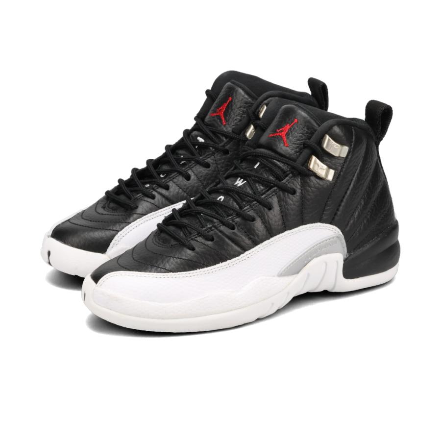 NIKE AIR JORDAN 12 RETRO GS 【PLAYOFF】 ナイキ エア ジョーダン 12 レトロ GS BLACK/VARSITY RED/WHITE 153265-006｜lowtex-plus