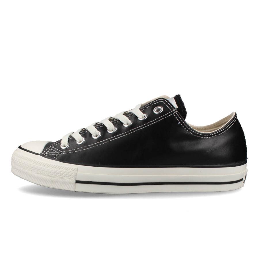 CONVERSE ALL STAR (R) OLIVE GREEN LEATHER OX コンバース オールスター (R) オリーブ グリーン レザー OX メンズ レディース BLACK ブラック 31309190｜lowtex-plus｜04