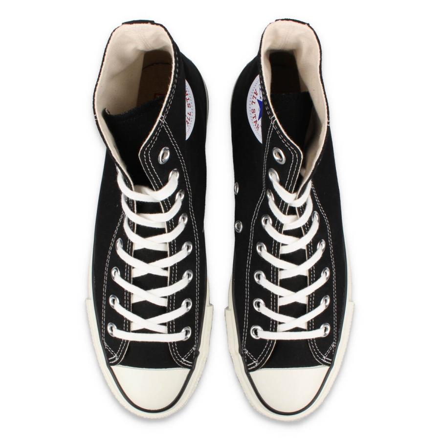 スニーカー メンズ レディース コンバース オールスター J HI ハイカット ブラック 黒 日本製 CONVERSE CANVAS ALL STAR J HI BLACK MADE IN JAPAN 32067961｜lowtex-plus｜02