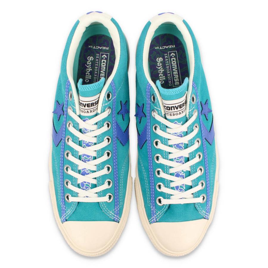 CONVERSE BREAKSTAR SK SAYHELLO OX + コンバース ブレイクスター スケート SAYHELLO OX + BLUE GREEN/PURPLE 34201070｜lowtex-plus｜02