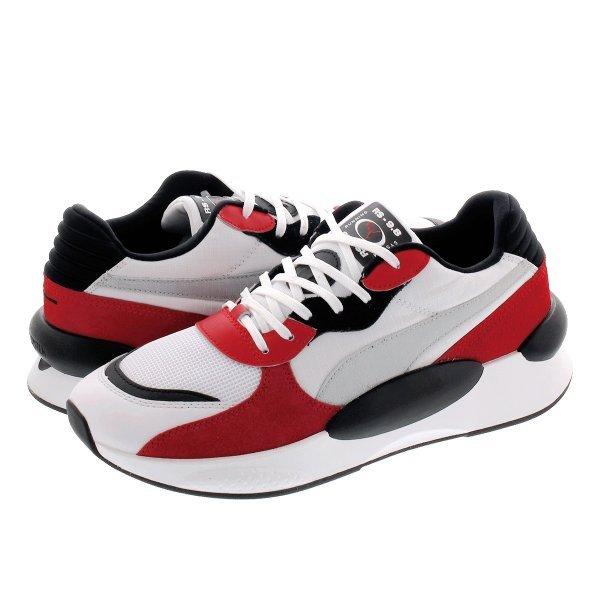 PUMA RS 9.8 SPACE プーマ RS 9.8 スペース WHITE/HIGH RISK RED 370230-01｜lowtex-plus