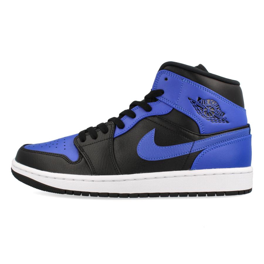 NIKE AIR JORDAN 1 MID ナイキ エア ジョーダン 1 ミッド BLACK/HYPER ROYAL/WHITE 554724-077｜lowtex-plus｜04