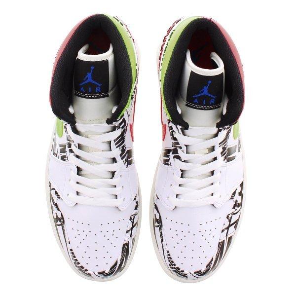 jordan 1 mid all over logos