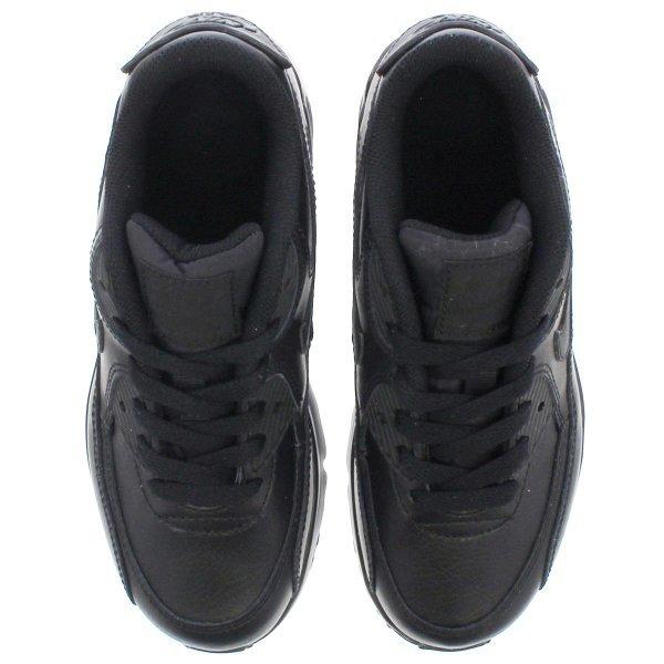 キッズサイズ 16cm 22cm Nike Air Max 90 Ltr Ps ナイキ エア マックス 90 レザー Ps Black Black 3414 001 3414 001 Lowtex Plus 通販 Yahoo ショッピング