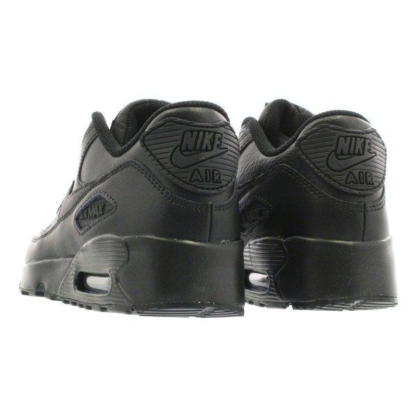 キッズサイズ 16cm 22cm Nike Air Max 90 Ltr Ps ナイキ エア マックス 90 レザー Ps Black Black 3414 001 3414 001 Lowtex Plus 通販 Yahoo ショッピング