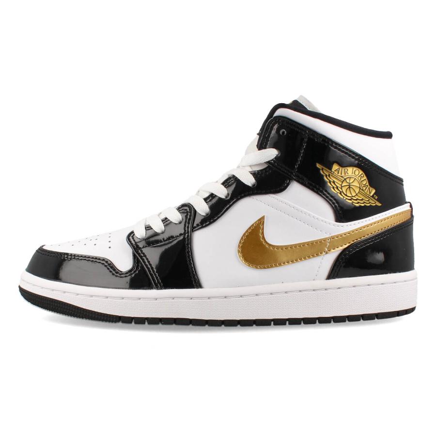 NIKE AIR JORDAN 1 MID SE ナイキ エア ジョーダン 1 ミッド SE BLACK/METALLIC GOLD/WHITE 852542-007｜lowtex-plus｜04