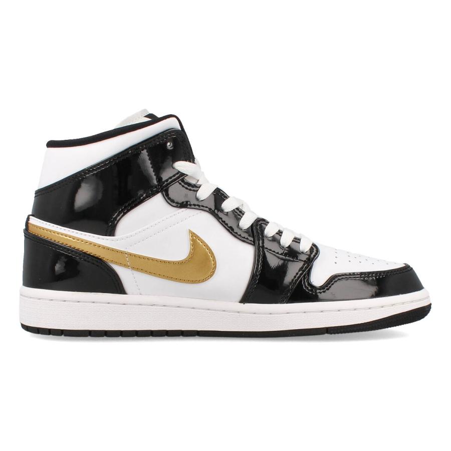 NIKE AIR JORDAN 1 MID SE ナイキ エア ジョーダン 1 ミッド SE BLACK/METALLIC GOLD/WHITE 852542-007｜lowtex-plus｜05