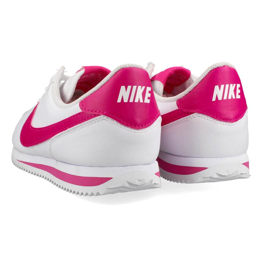 NIKE CORTEZ BASIC SL GS ナイキ コルテッツ ベーシック SL GS レディース ローカット WHITE/PINK PRIME ホワイト ピンク 904764-109｜lowtex-plus｜03