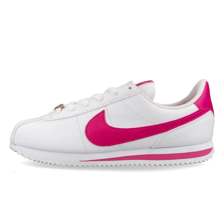 NIKE CORTEZ BASIC SL GS ナイキ コルテッツ ベーシック SL GS レディース ローカット WHITE/PINK PRIME ホワイト ピンク 904764-109｜lowtex-plus｜04