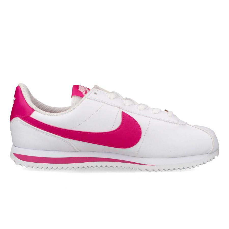 NIKE CORTEZ BASIC SL GS ナイキ コルテッツ ベーシック SL GS レディース ローカット WHITE/PINK PRIME ホワイト ピンク 904764-109｜lowtex-plus｜05