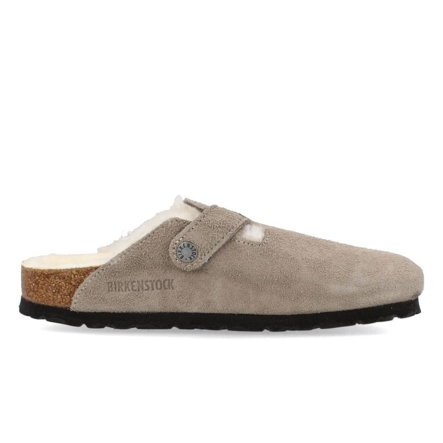 BIRKENSTOCK BOSTON SHEARLING ナローフィット ビルケンシュトック ボストン シアリング レディース サンダル STONE COIN グレー 1017651｜lowtex-plus｜05