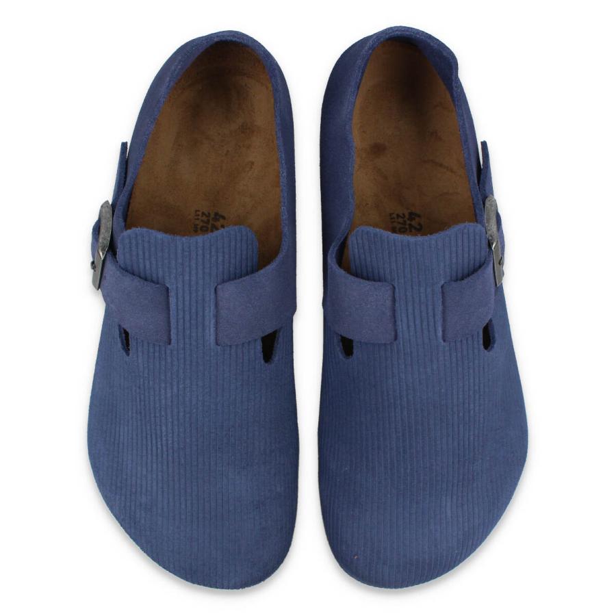 BIRKENSTOCK LONDON CORDUROY 【REGULAR】 ビルケンシュトック ロンドン コーデュロイ スエード レザー レギュラー幅 普通幅 メンズ INDIGO ブルー bks-1025549｜lowtex-plus｜02