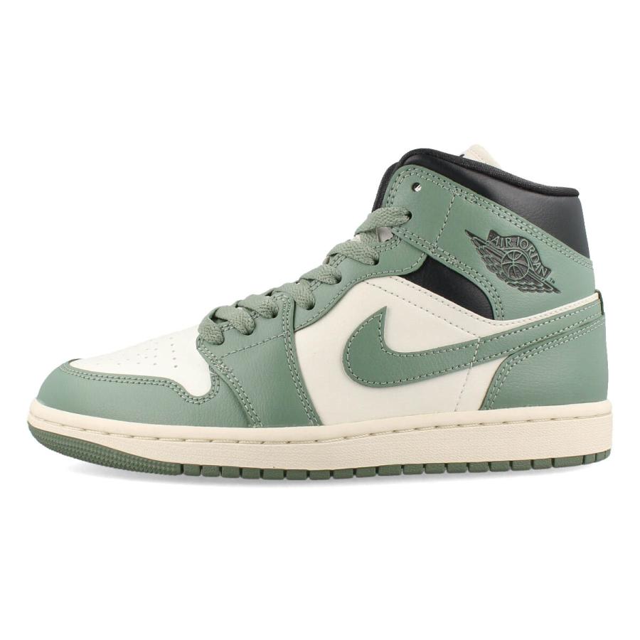 NIKE WMNS AIR JORDAN 1 MID ナイキ ウィメンズ エア ジョーダン 1 ミッド メンズ レディース ANTHRACITE/JADE SMOKE/SAIL/LEGEND SAND グリーン BQ6472-130｜lowtex-plus｜04