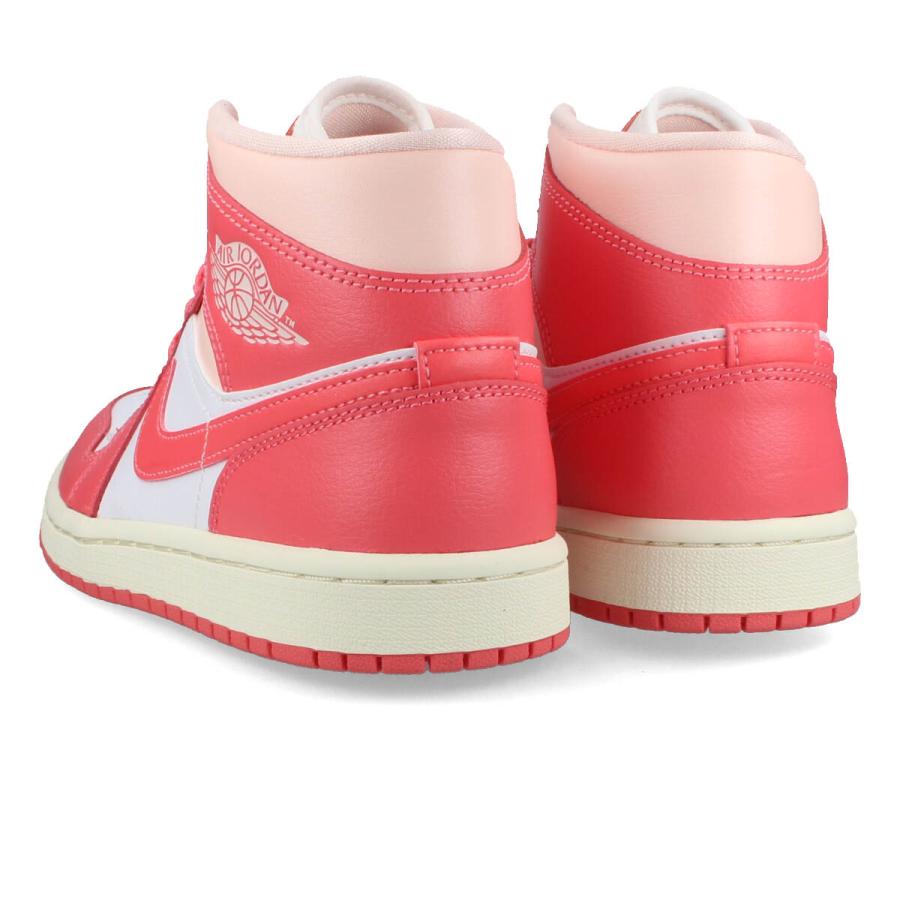 NIKE WMNS AIR JORDAN 1 MID ナイキ ウィメンズ エア ジョーダン 1 ミッド レディース WHITE/SEA CORAL/ATMOSPHERE ピンク bq6472-186-l｜lowtex-plus｜03