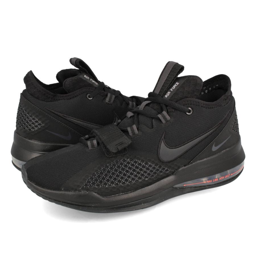 NIKE AIR FORCE MAX LOW ナイキ エア フォース マックス ロー BLACK/HYPER CRIMSON/ANTHRACITE bv0651-003｜lowtex-plus