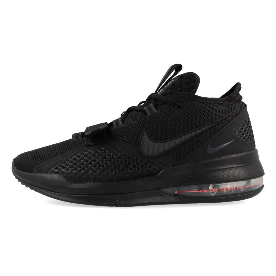 NIKE AIR FORCE MAX LOW ナイキ エア フォース マックス ロー BLACK/HYPER CRIMSON/ANTHRACITE bv0651-003｜lowtex-plus｜04