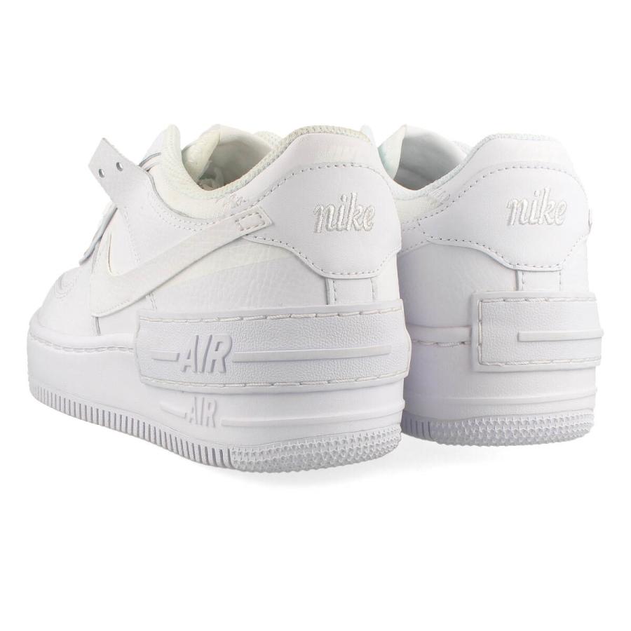 NIKE WMNS AIR FORCE 1 SHADOW ナイキ ウィメンズ エアフォース 1 シャドウ WHITE/WHITE/WHITE ci0919-100｜lowtex-plus｜03