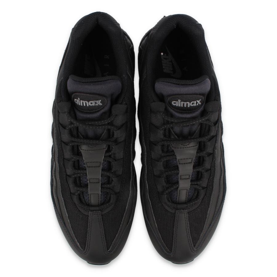 NIKE AIR MAX 95 ESSENTIAL ナイキ エア マックス 95 エッセンシャル BLACK/BLACK/DARK GREY メンズ ブラック 定番モデル CI3705-001｜lowtex-plus｜02