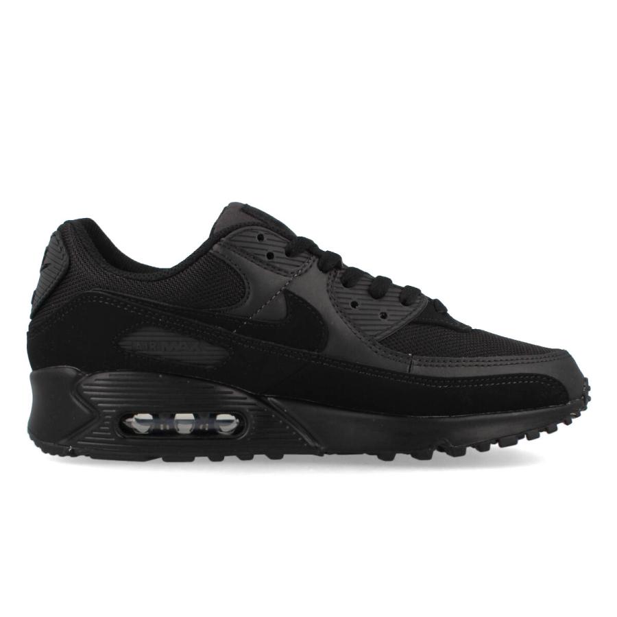 ナイキ エアマックス 90 LTR レザー トリプルブラック 27cm Nike Men's Air Max 90 LTR Leather Triple Black Running Shoes