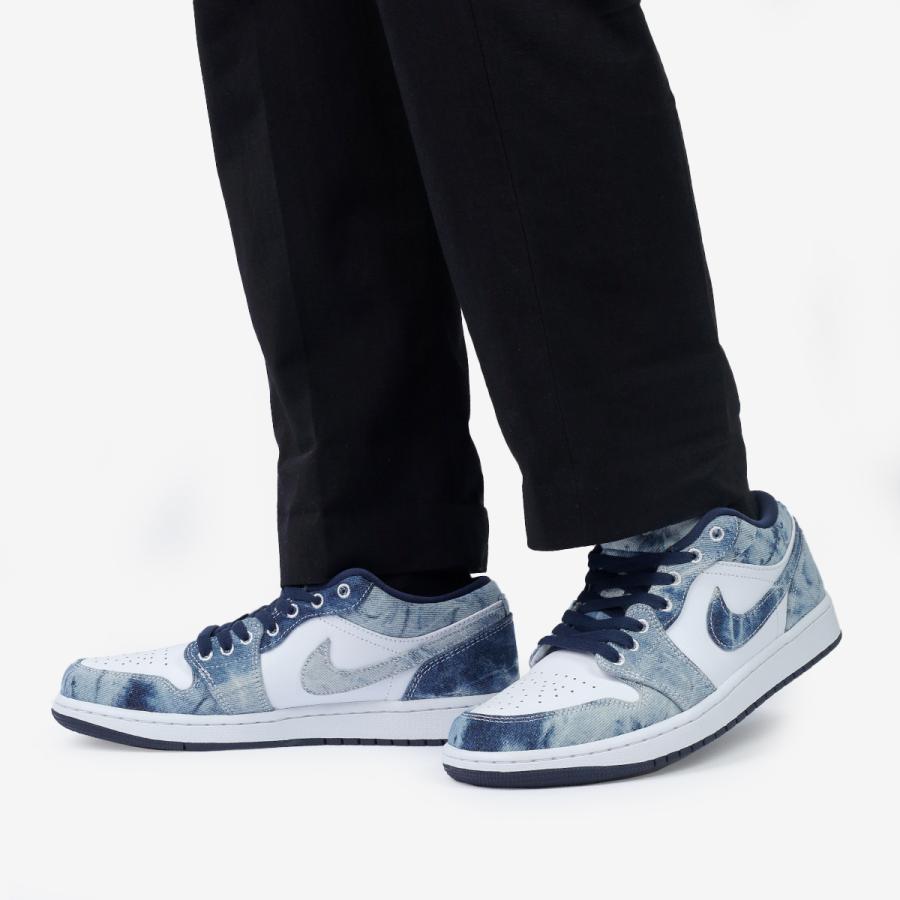 NIKE AIR JORDAN 1 LOW SE 【WASHED DENIM】 ナイキ エア ジョーダン 1 ロー SE 海外限定 日本未発売モデル メンズ MIDNIGHT NAVY ブルー CZ8455-100｜lowtex-plus｜07