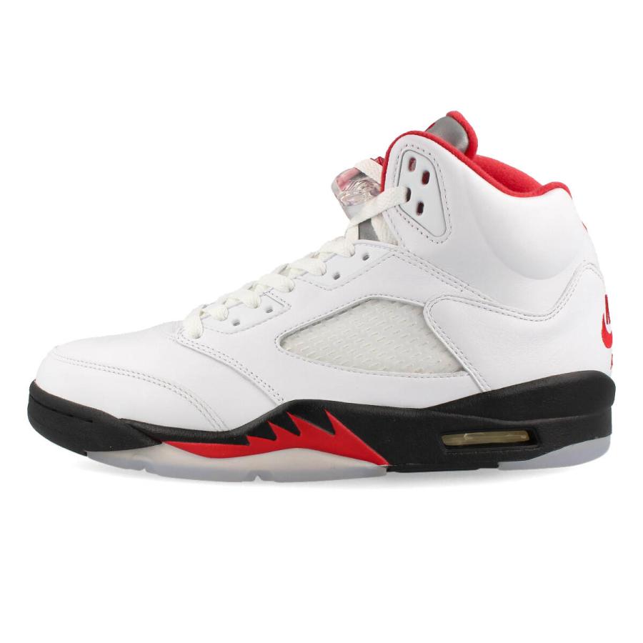 NIKE AIR JORDAN 5 RETRO ナイキ エア ジョーダン 5 レトロ TRUE WHITE/FIRE RED/BLACK da1911-102｜lowtex-plus｜04