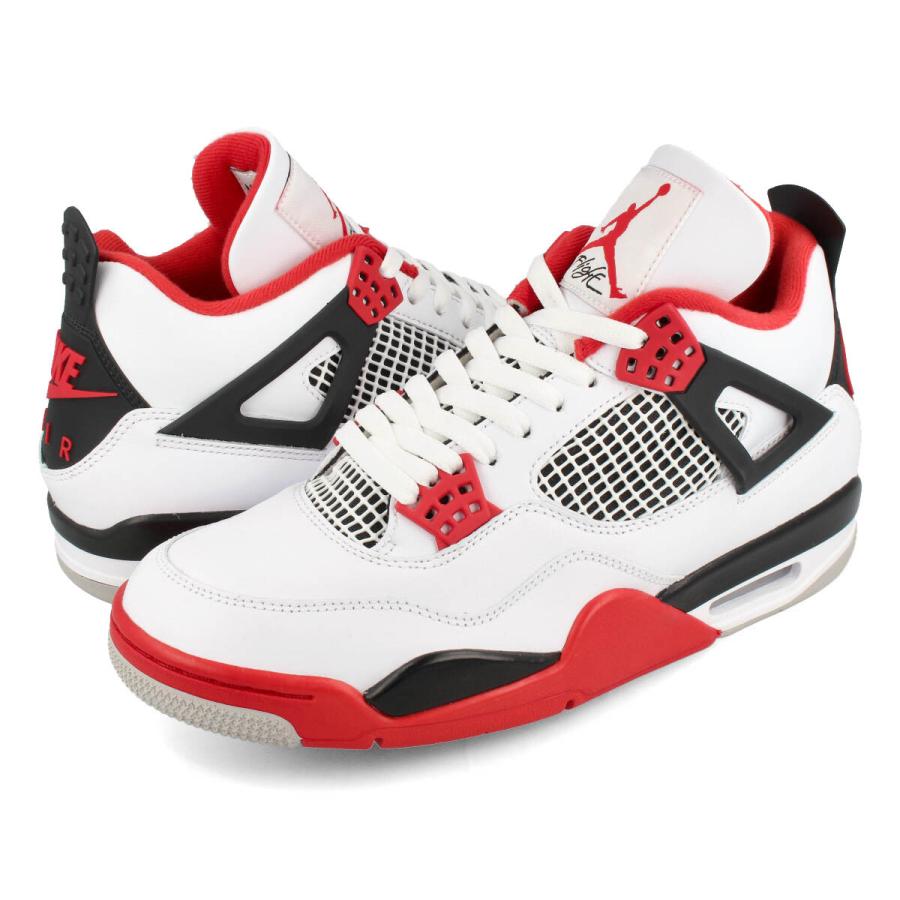 NIKE AIR JORDAN 4 RETRO ナイキ エア ジョーダン 4 レトロ WHITE/FIRE RED/BLACK/TECH GREY dc7770-160｜lowtex-plus