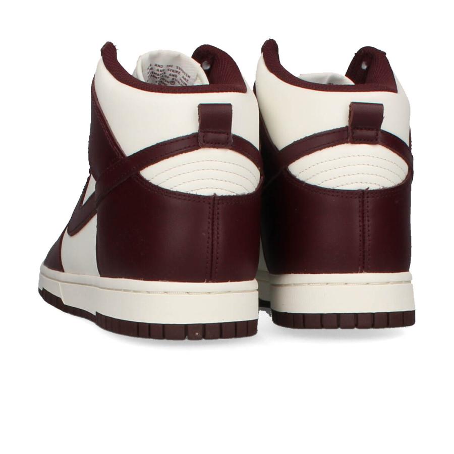 NIKE WMNS DUNK HIGH ナイキ ウィメンズ ダンク ハイ メンズ BURGUNDY CRUSH/BURGUNDY CRUSH/SAIL ワインレッド dd1869-601｜lowtex-plus｜03