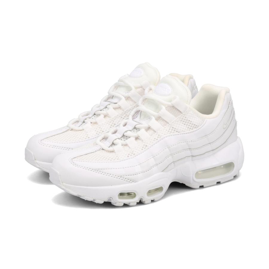 NIKE WMNS AIR MAX 95 ナイキ ウィメンズ エア マックス 95 WHITE/WHITE/METALLIC SILVER DH8015-100｜lowtex-plus