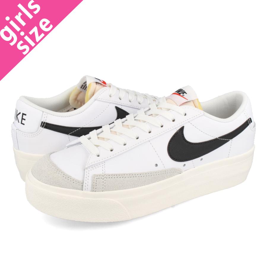 NIKE WMNS BLAZER LOW PLATFORM ナイキ ウィメンズ ブレーザー ロー プラットフォーム WHITE/BLACK/SAIL/WHITE dj0292-101｜lowtex-plus