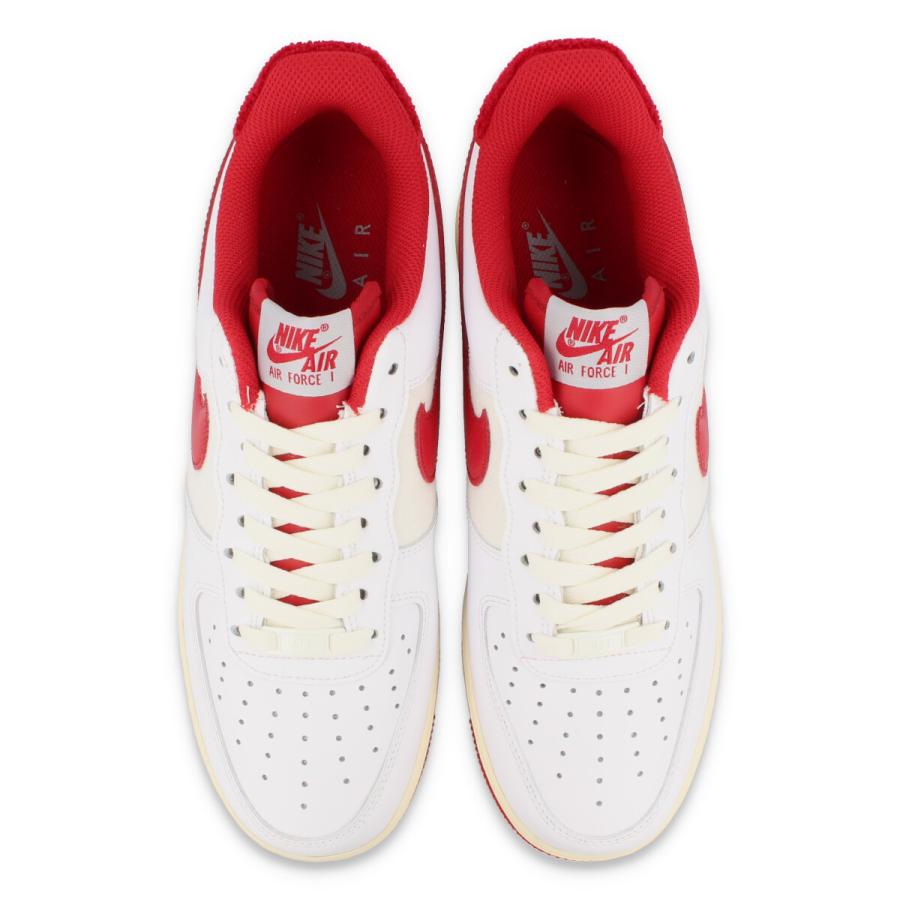 NIKE AIR FORCE 1 '07 LV8 ナイキ エア フォース 1 '07 エレベイト WHITE/GYM RED/SAIL/WHITE do5220-161｜lowtex-plus｜02