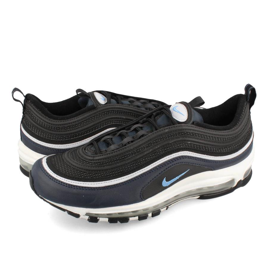 NIKE AIR MAX 97 ナイキ エア マックス 97 メンズ ローカット BLACK/UNIVERSITY BLUE/DARK  OBSIDIAN/PURE PLATINUM/WHITE ブラック ブルー ネイビー dq3955-001 : dq3955-001 : LOWTEX  PLUS -