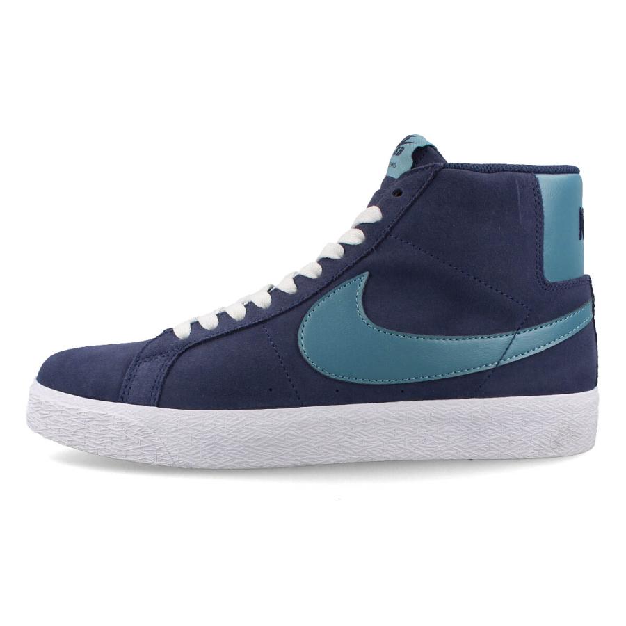 NIKE SB BLAZER ZOOM MID ナイキ SB ブレザー ズーム ミッド メンズ ミドルカット MIDNIGHT NAVY/MIDNIGHT NAVY/BLACK/NOISE AQUA ネイビー fd0731-400｜lowtex-plus｜04