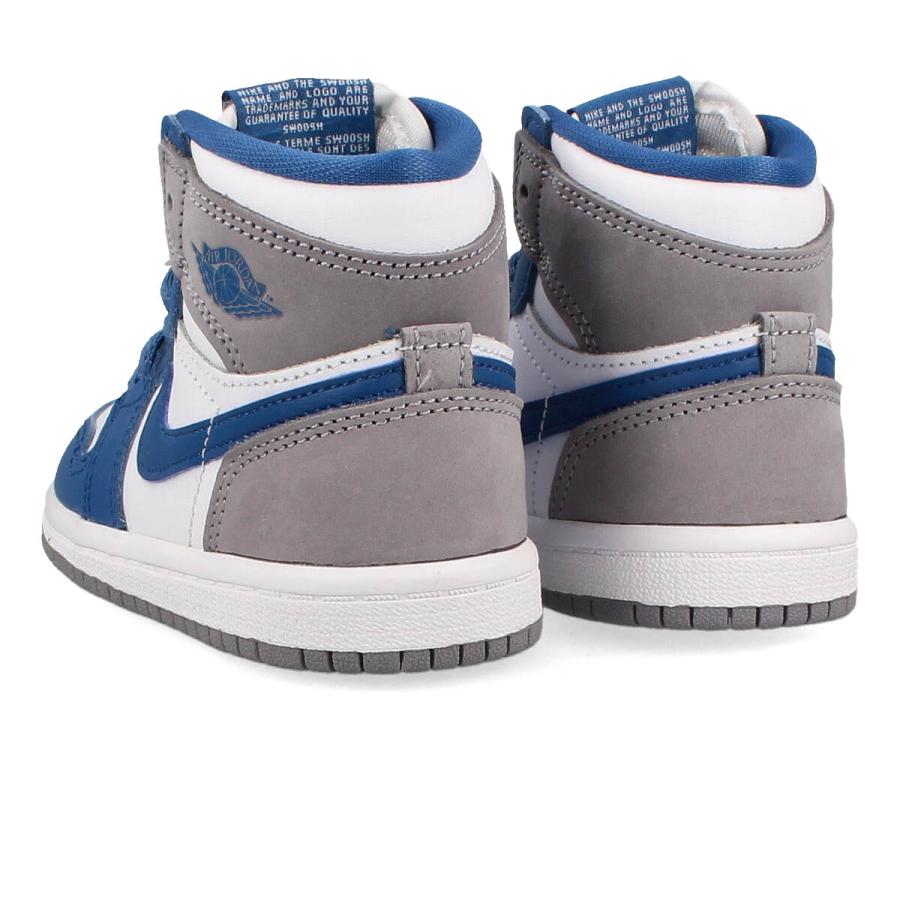 NIKE AIR JORDAN 1 RETRO HIGH OG TD ナイキ エア ジョーダン 1 レトロ ハイ OG TD TRUE BLUE/WHITE/CEMENT GREY ブルー ホワイト グレー｜lowtex-plus｜03