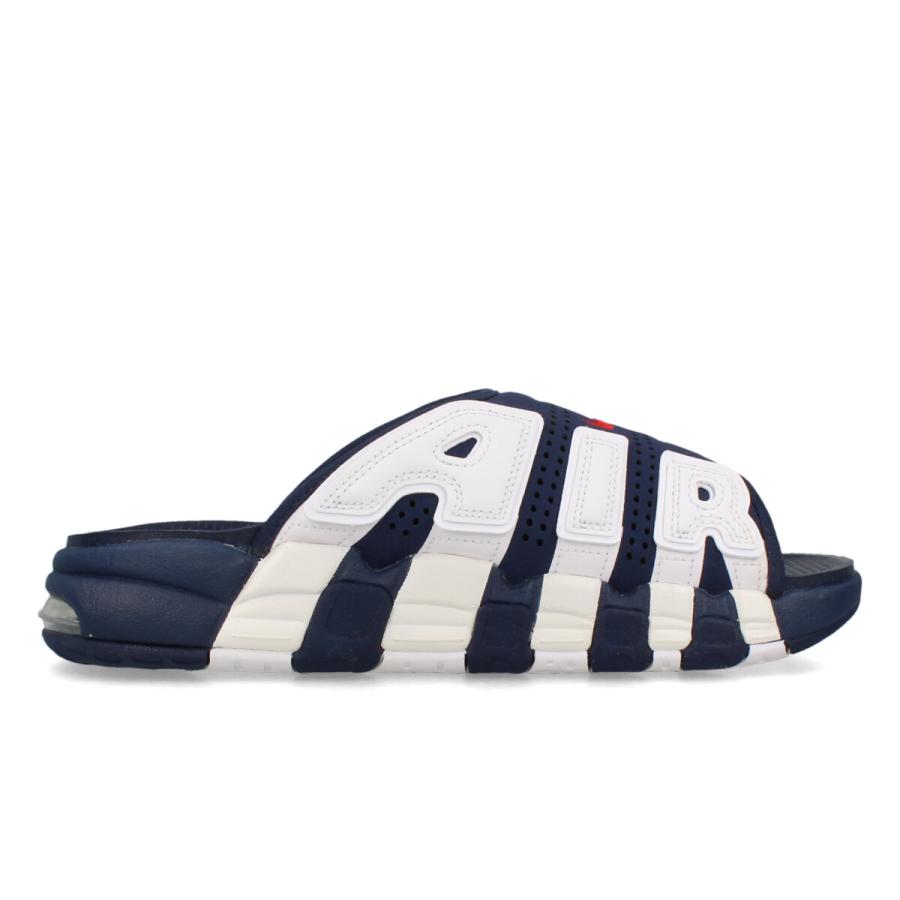 NIKE AIR MORE UPTEMPO SLIDE ナイキ エア モア アップテンポ スライド メンズ NAVY/UNIVERSITY RED/WHITE/CLEAR ネイビー FQ8699-400