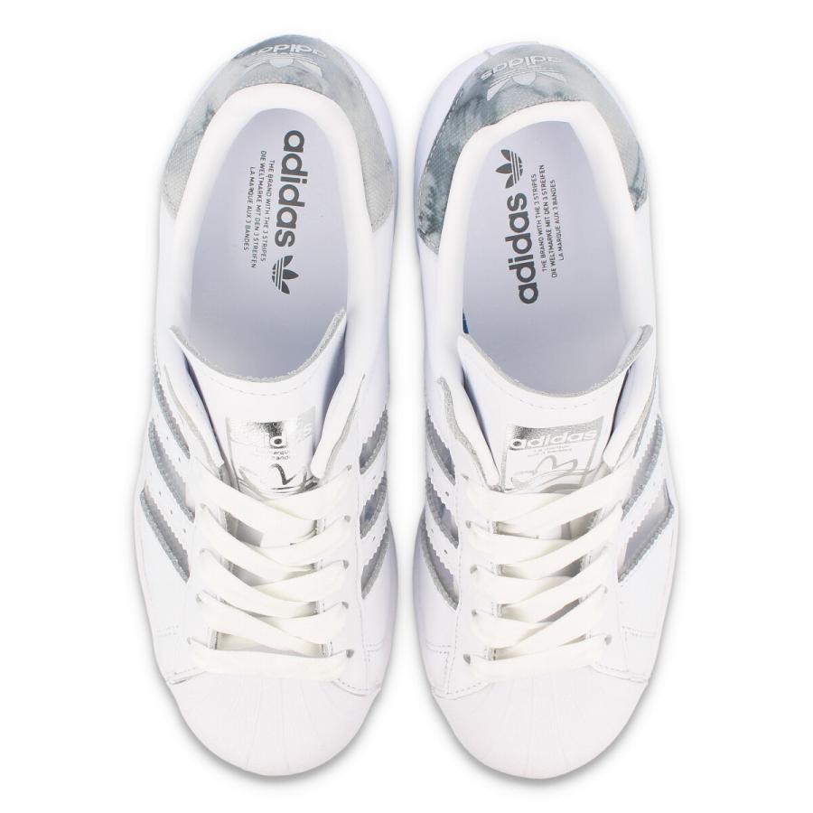 Adidas superstar top w silver