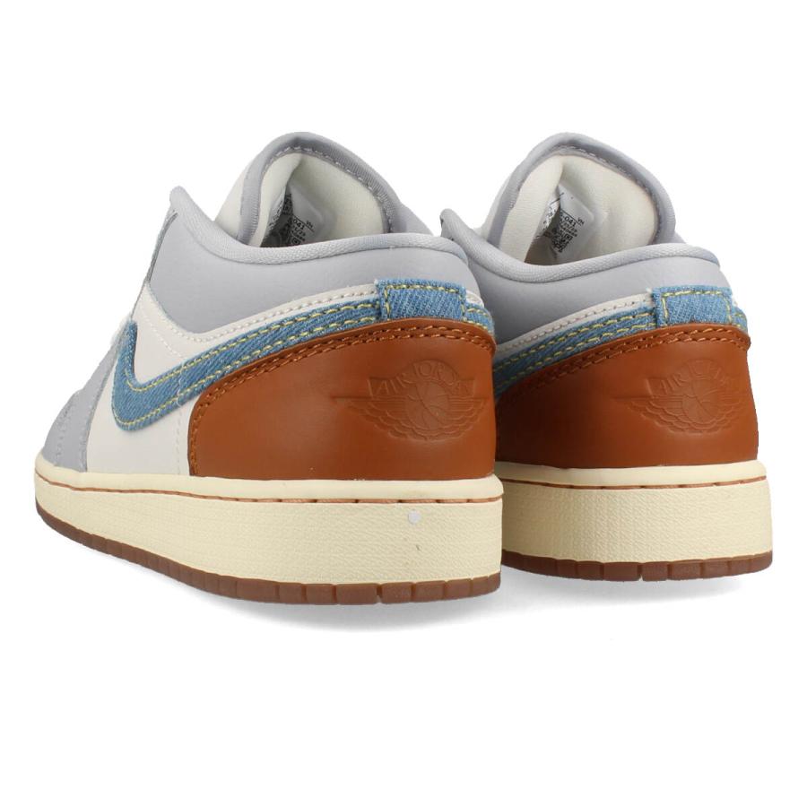 NIKE AIR JORDAN 1 LOW SE GS 【DENIM】 ナイキ エア ジョーダン 1 ロー SE GS レディース PHANTOM/COCONUT MILK/AMBER BROWN グレー FZ5046-041｜lowtex-plus｜03