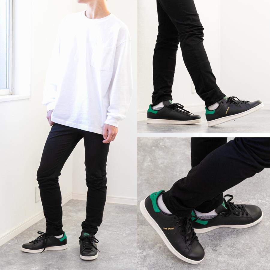 Adidas stan smith black and clearance green