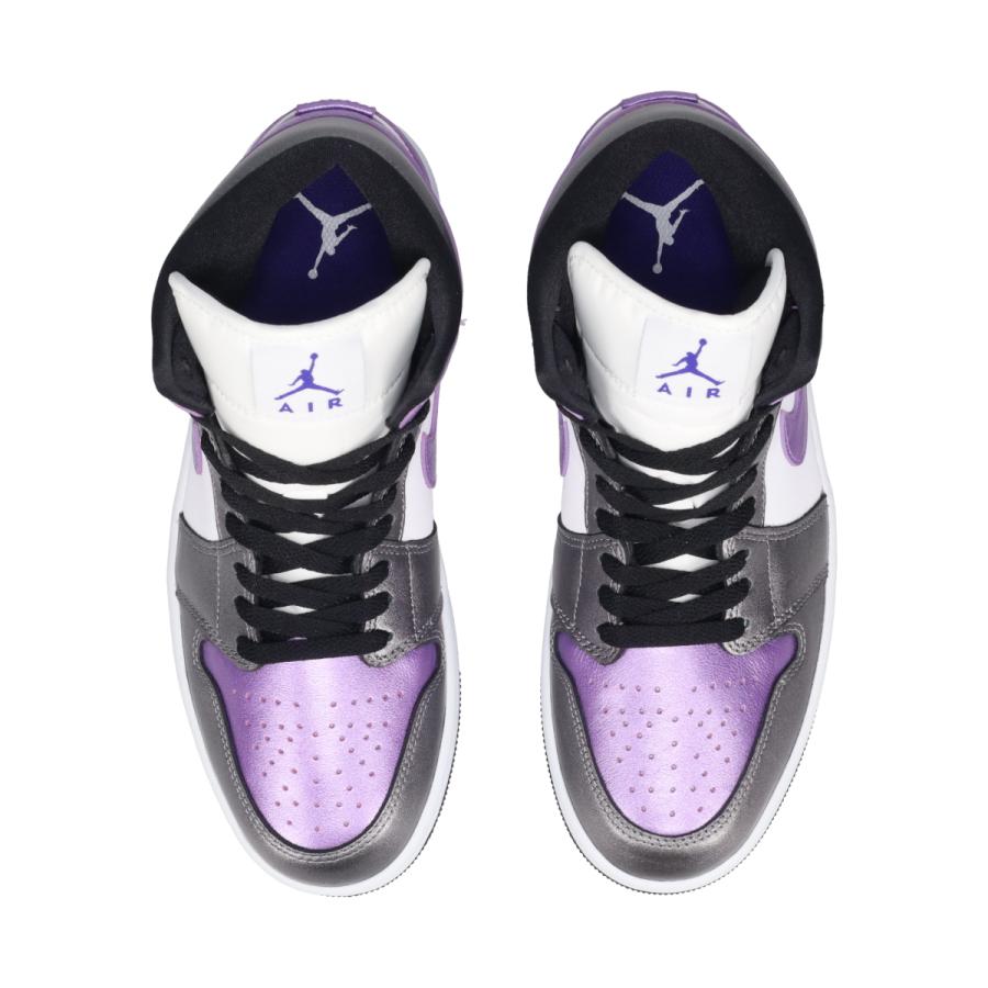 Nike Air Jordan 1 ホワイト/ブラック/パープル 国内 4/21 発売予定】ナイキ エア ジョーダン 1 ミッド