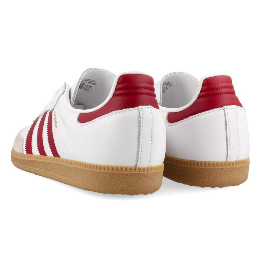 adidas SAMBA OG アディダス サンバ OG メンズ レディース FTWR WHITE/COLLEGE BURGUNDY/GUM ホワイト IF3813｜lowtex-plus｜03