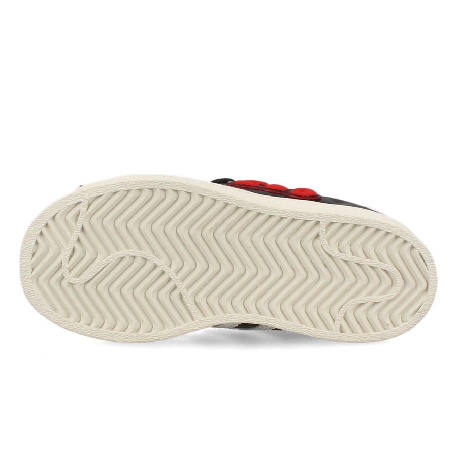 adidas SST CF I アディダス SST CF I ベビー 子ども CORE BLACK/FTWR WHITE/RED ブラック IG6997 | SST | 05