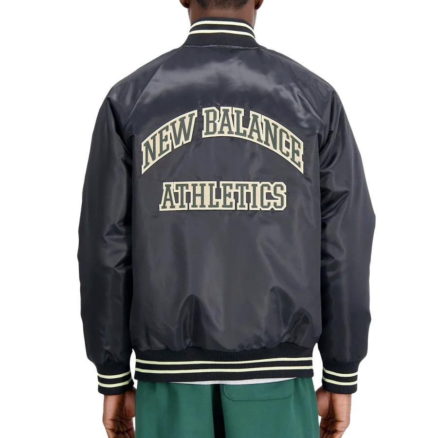 Timberland NEW BALANCE ATHLETICS VARSITY SATIN BOMBER JACKET Timberland NEW BALANCE ATHLETICS VARSITY SATIN BOMBER JACKET