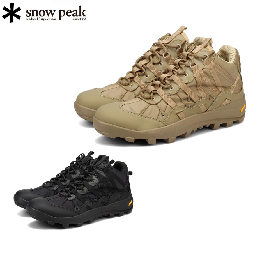 SNOW PEAK SP MOUNTAIN TRECK SHOES スノーピーク SP マウンテン トレック メンズ トレッキング ブーツ シューズ  アウトドア 防水性 日本製 BLACK BEIGE : se-22au101 : LOWTEX PLUS - 通販 - Yahoo!ショッピング