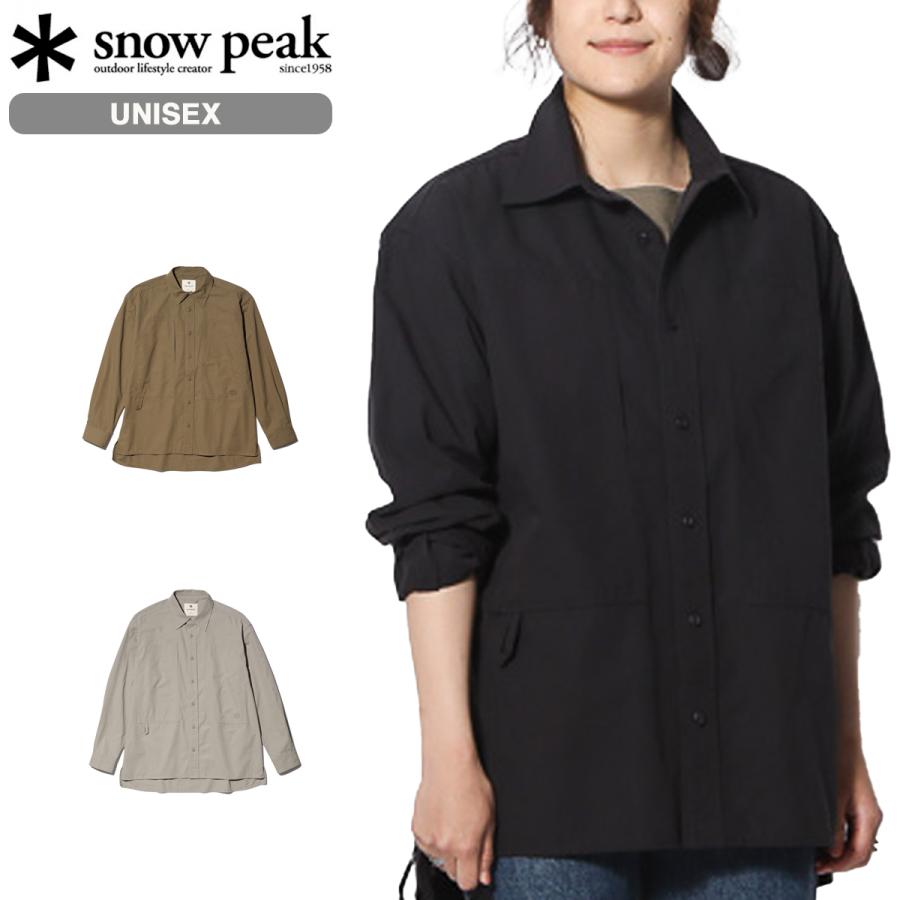 【新品】スノーピーク タキビ ライト リップストップ シャツ ブラックM snow peak SNOW PEAK TAKIBI LIGHT RIPSTOP L/S SHIRT