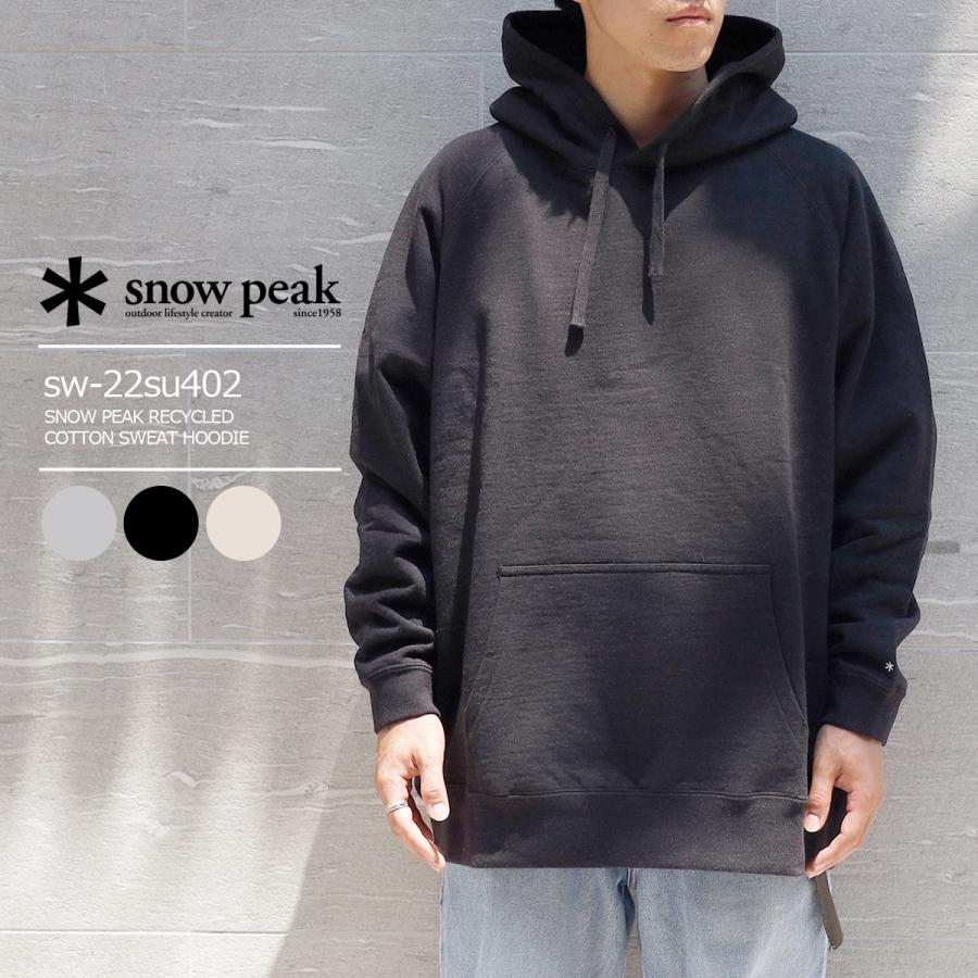 SNOW PEAK RECYCLED COTTON SWEAT HOODIE スノーピーク リサイクル 