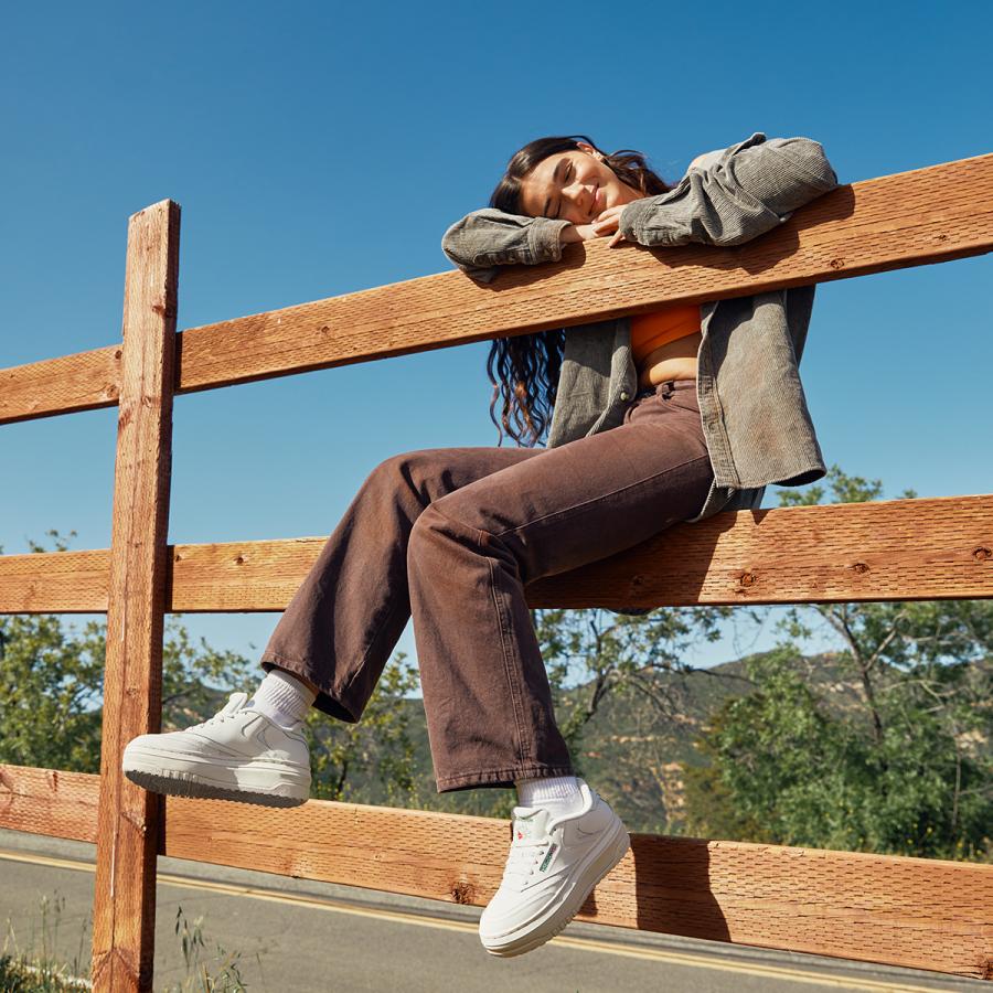 【即完品】リーボック アンスリード クラブシーエクストラ シルバー 厚底 限定 UN3D.（アンスリード）の「Reebok×UN3D. CLUB C EXTRA