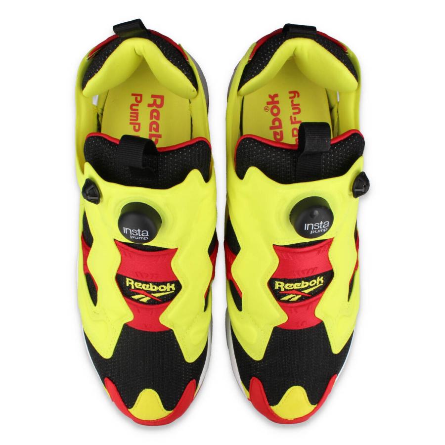 Reebok INSTAPUMP FURY 94 【CITRON】 リーボック インスタポンプフューリー 94 シトロン メンズ レディース BLACK/HYPER GREEN/RED/WHITE イエロー 100074910｜lowtex｜02